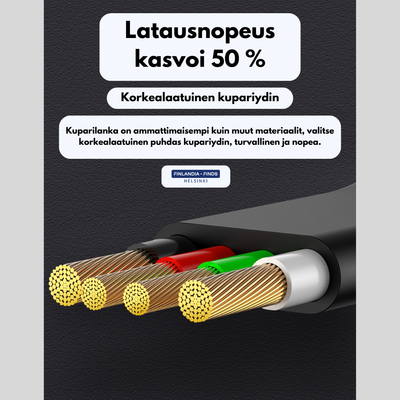 3 in 1 datakaapeli nopea latauslinja säilytyslaatikko⚡⚡⚡